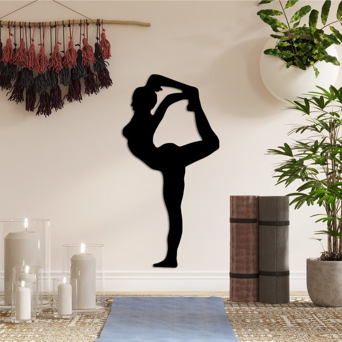 Wallity Yoga 18 Escultura de pared negra Wallity Yoga 18 Escultura de pared negra